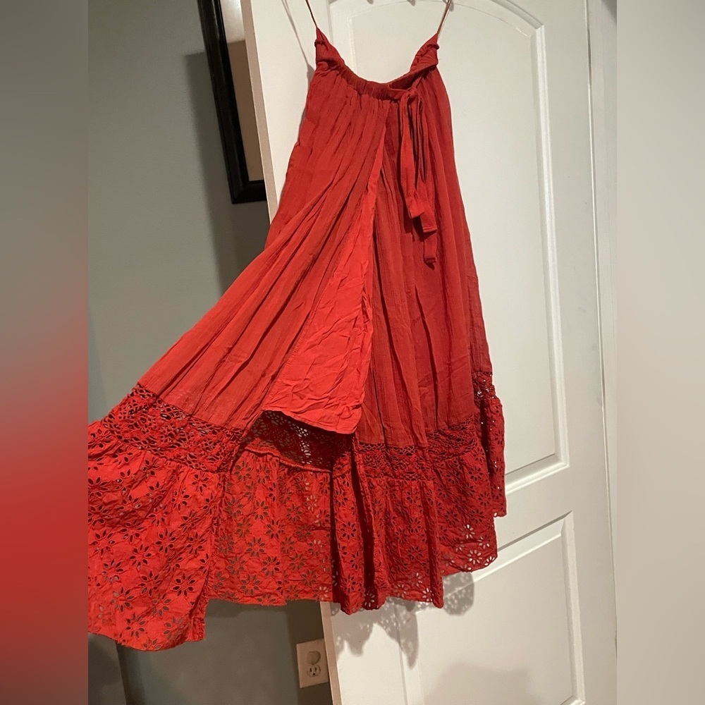 New! Free People Darling Eyelet Lace Slit Skirt Only in Burn Notice ❤️ XS - Picture 13 of 15